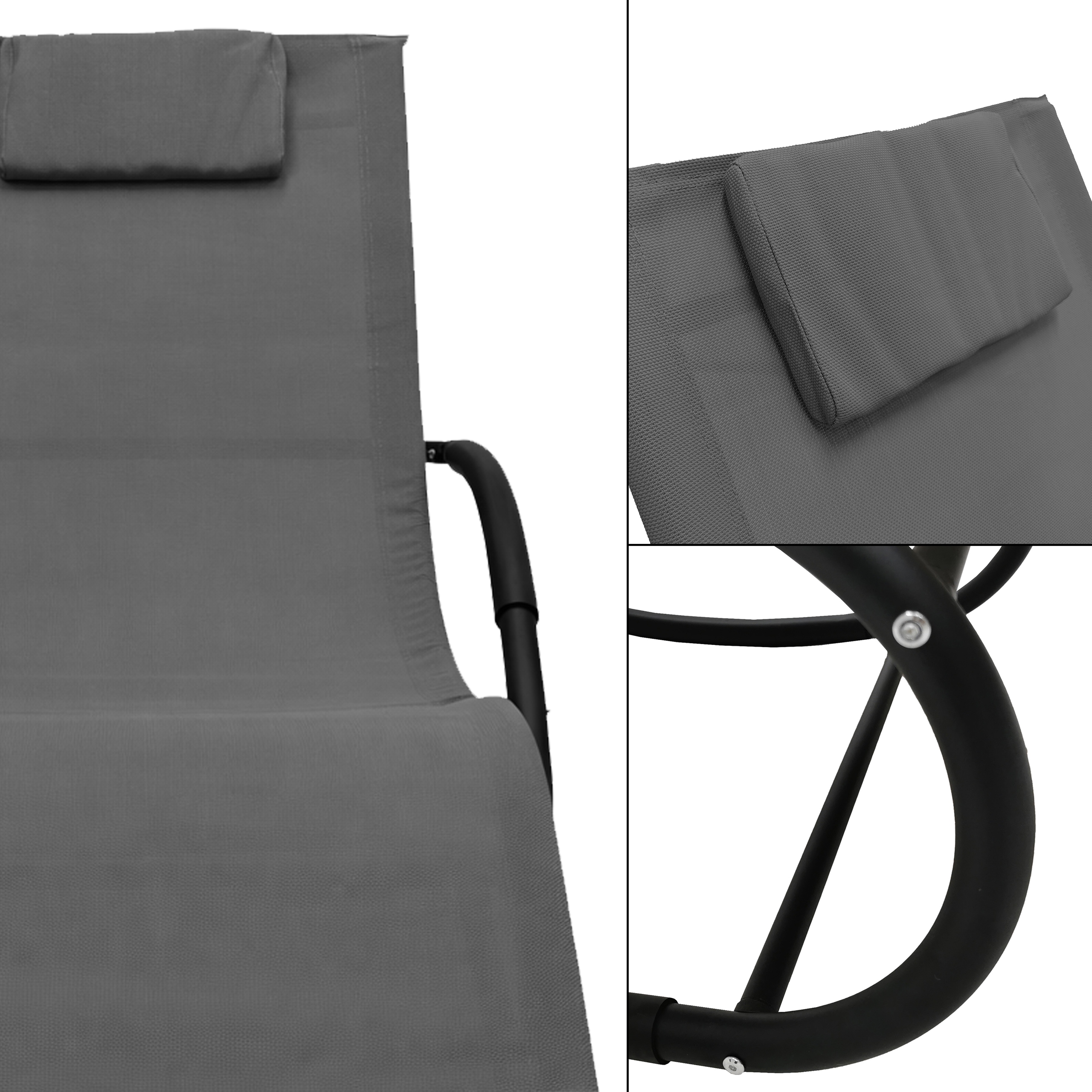 SODO KĖDĖ KĖDĖ MODERNĖ SUPAMOJAMOJI KĖDĖ ZERO GRAVITY KĖDĖ ROCKY GREY