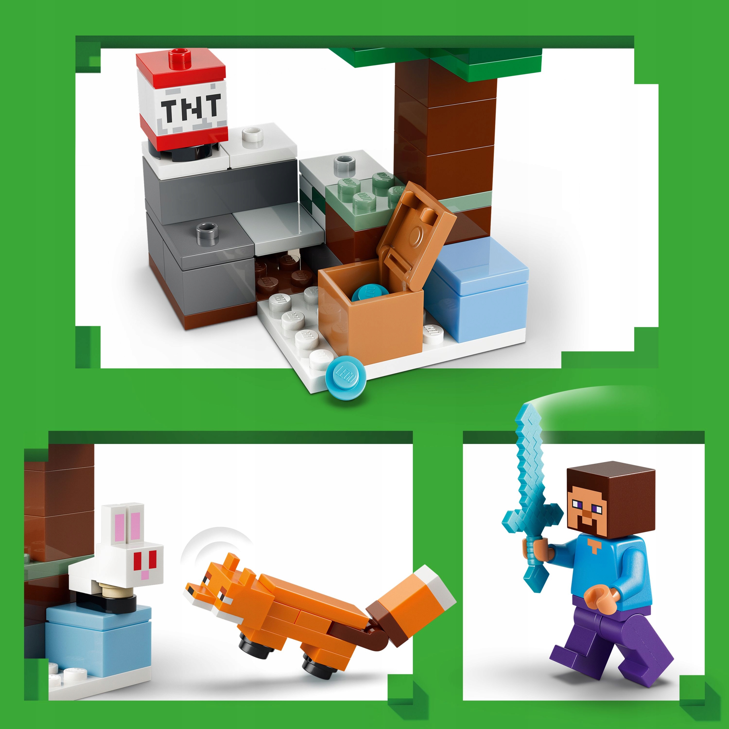 LEGO Minecraft 21583 Stivo nuotykis tajgoje