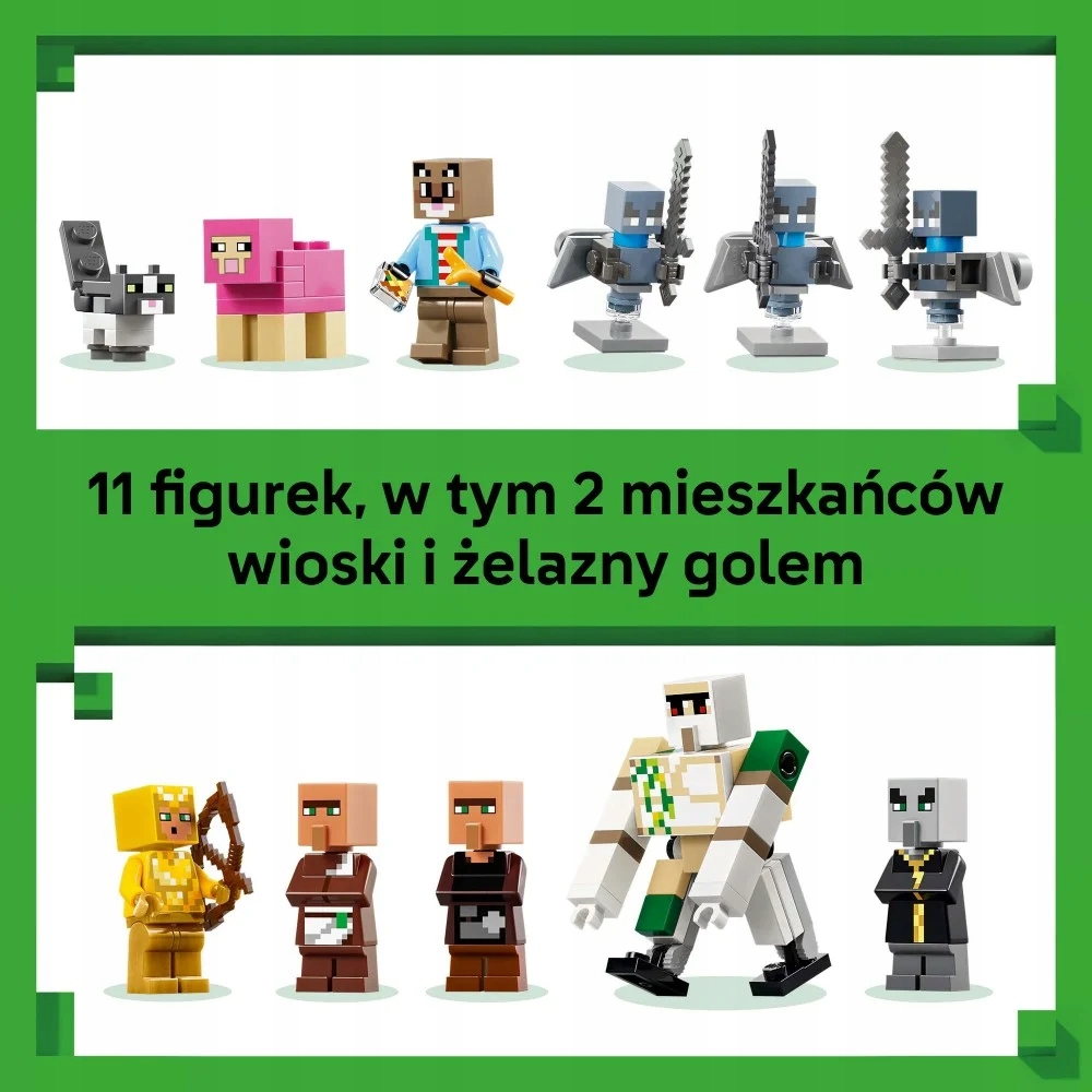 LEGO Minecraft 21596 šaukstytojų ataka