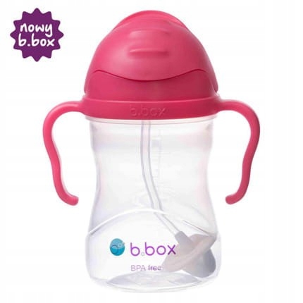 B.Box bidonas su šiaudeliu 240 ml avietinis