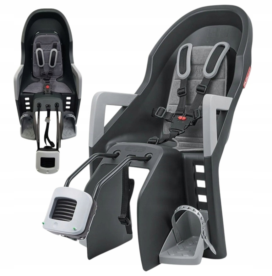 Polisport Guppy Maxi+ galinė dviračio sėdynė iki 22 kg