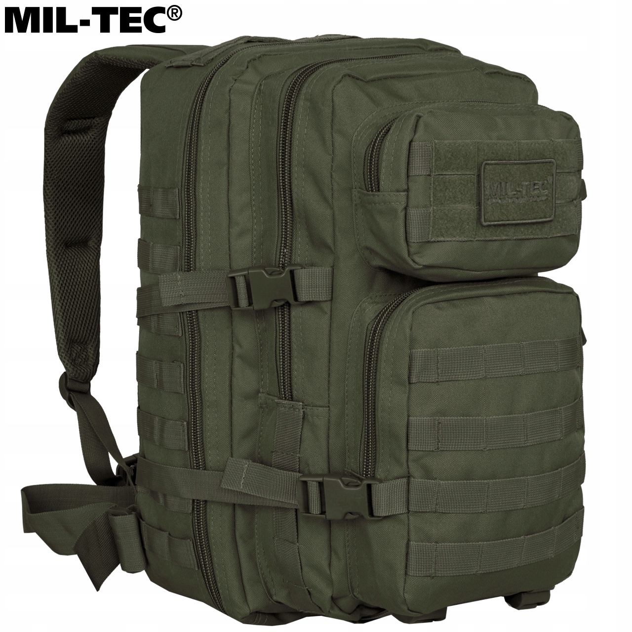 Mil-Tec Assault karinė taktinė turistinė kuprinė 36L alyvuogių