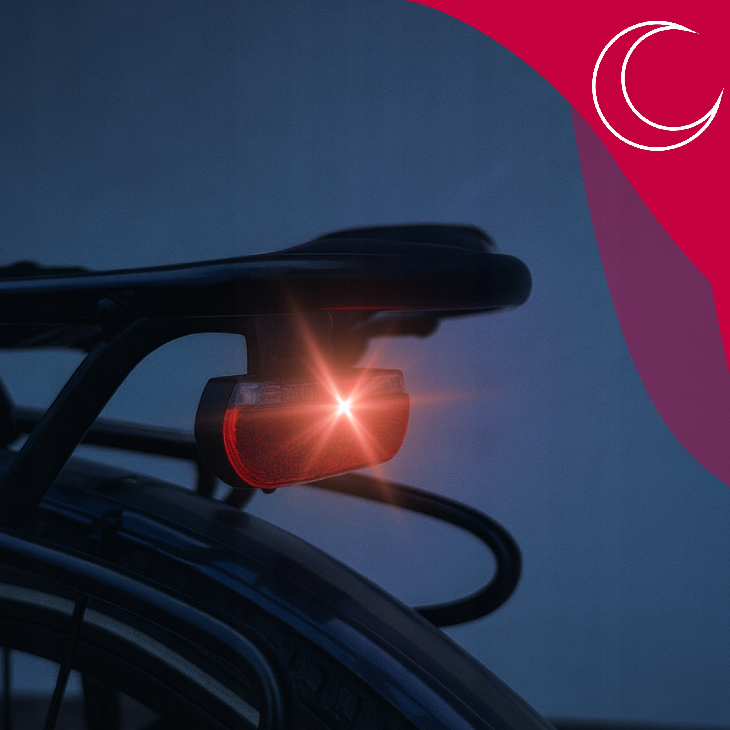 LED GALINIS DVIRAČIO ŽIBINTAS bagažinei SU REFLEKTORIU, GALINGA VELOXO BATERIJA