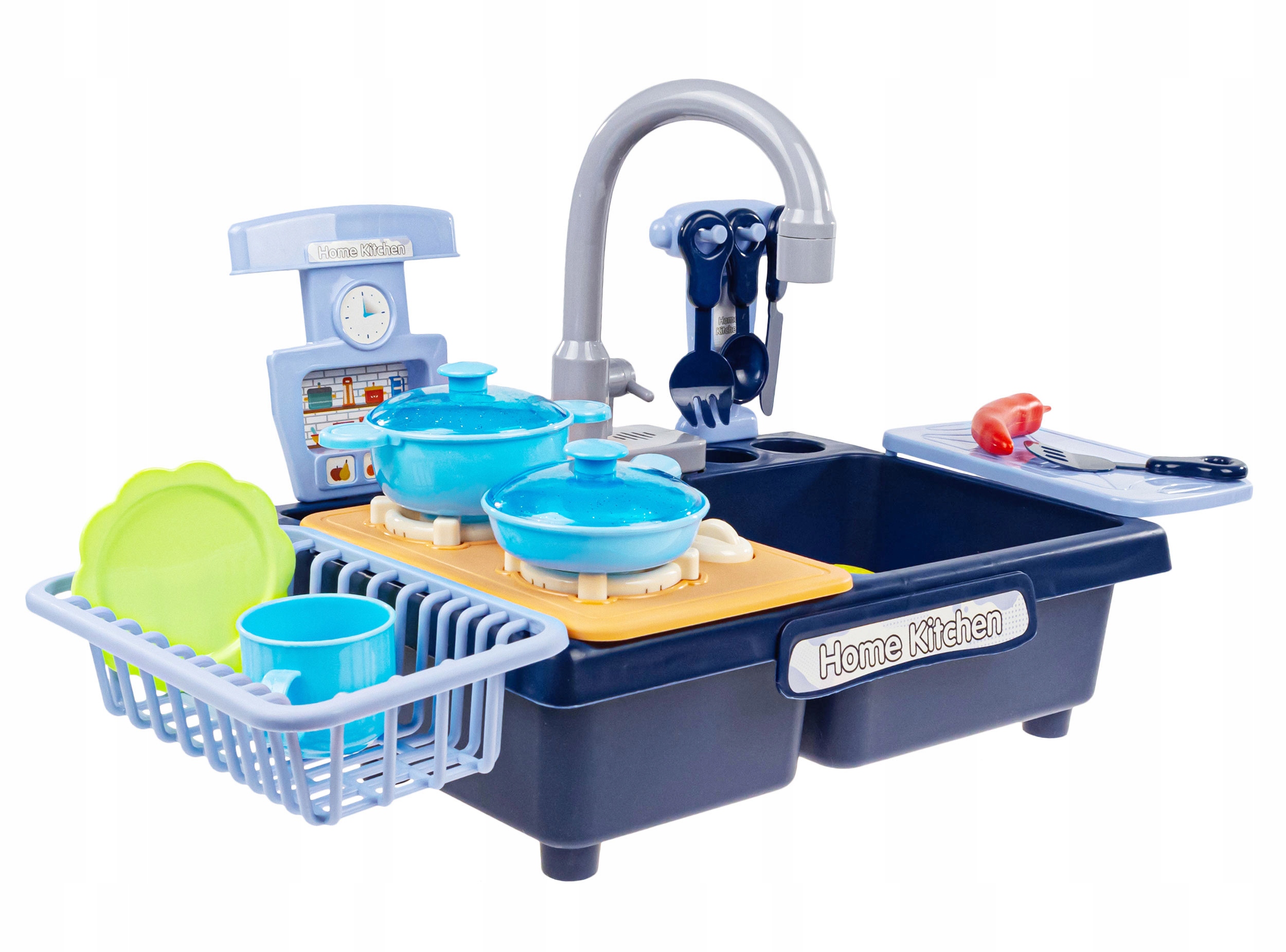click4TOYS virtuvės kriauklė vaikams 2 in 1