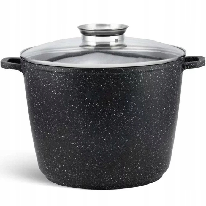 TRADICINIS MARMULINIS PUODAS JUODAS AUKŠTAS 24cm / 6,2L
