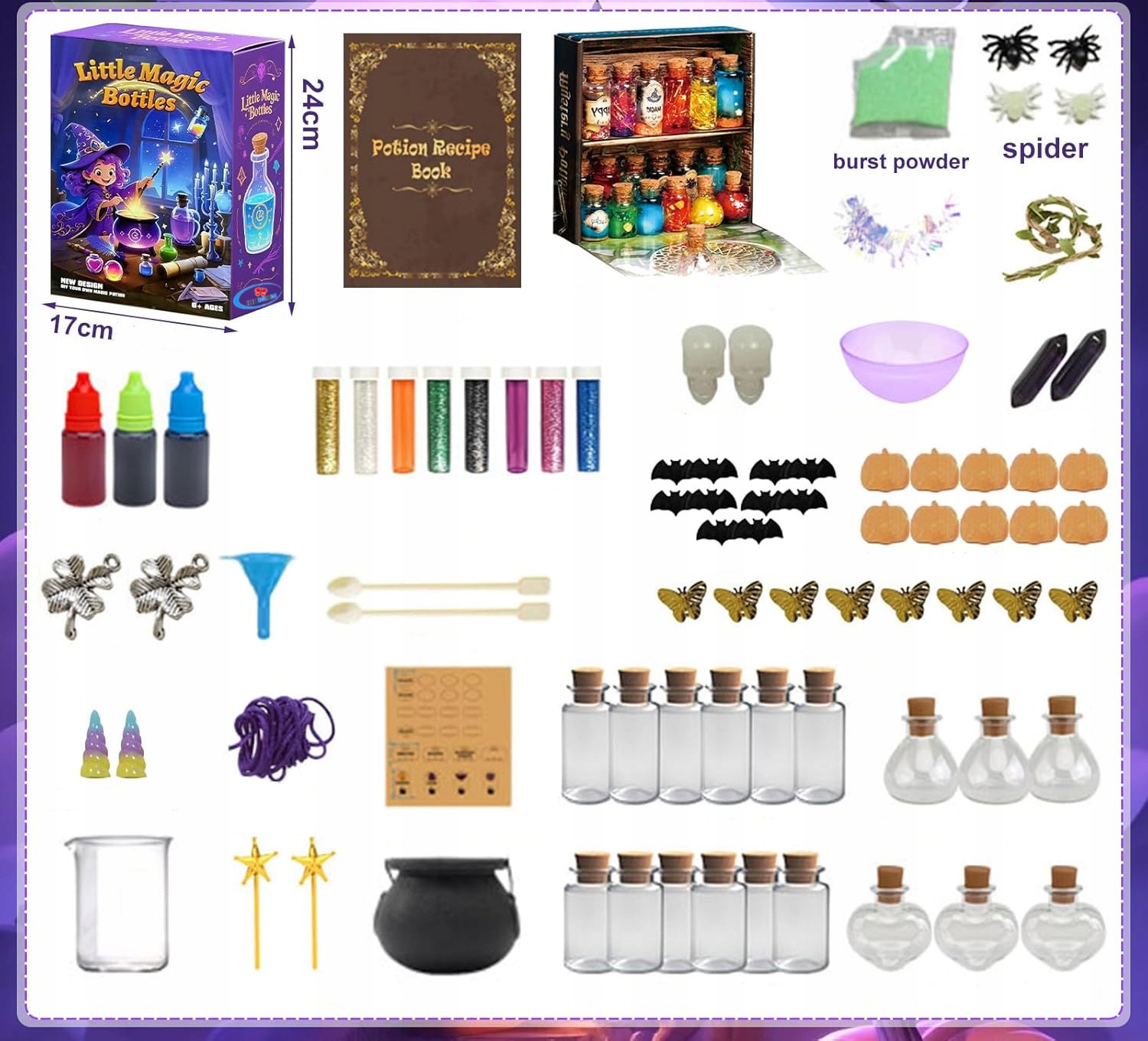 VEIKLIŲ POTIONS RINKINYS KŪRYBINĖ DOVANA VAIKAMS