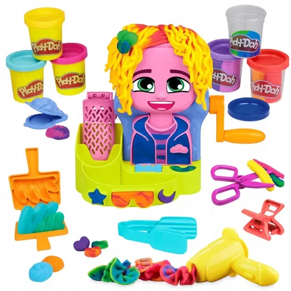 Play-Doh kirpyklos salonas su tešta