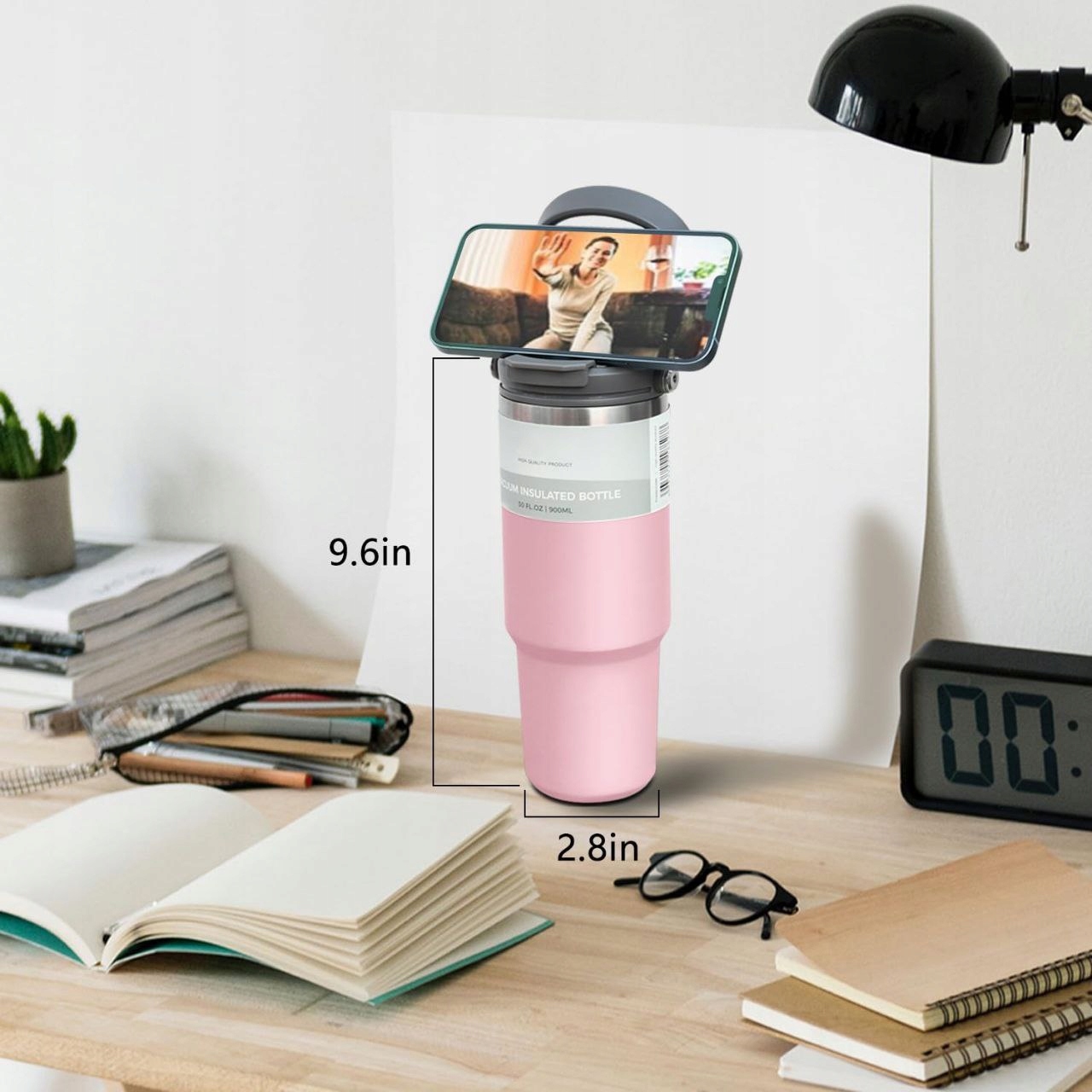 Terminis puodelis automobilyje su sūpresle 900ml