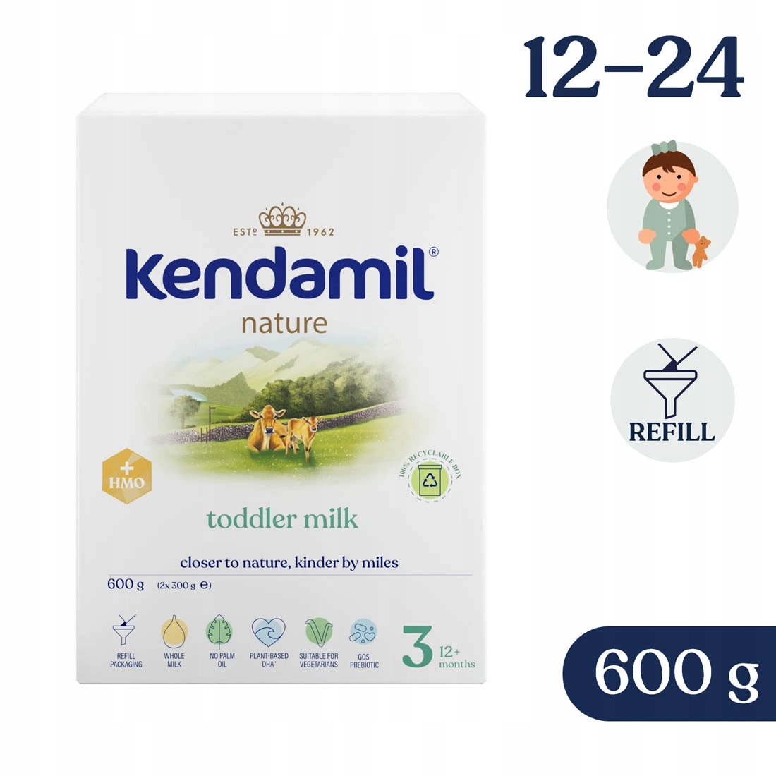 Kendamil 3 Bio Nature pieno gėrimas 600g