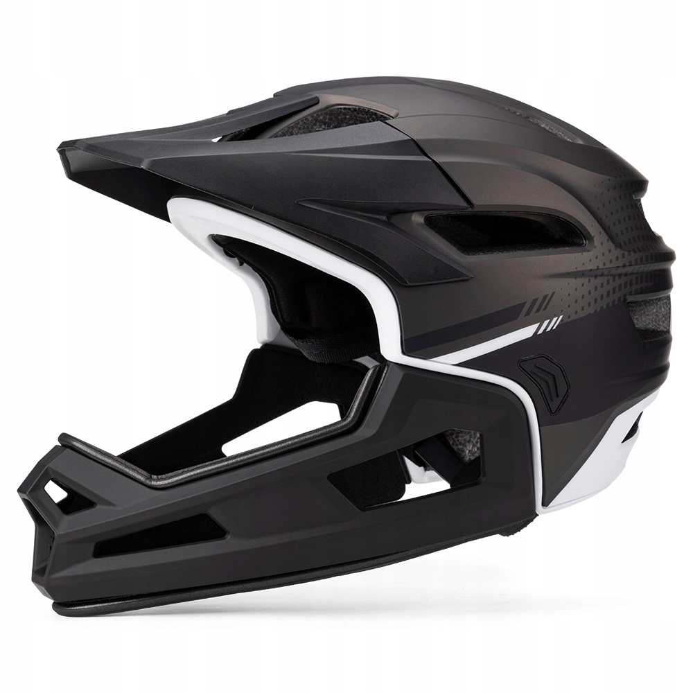 Visą veidą dengiantis MTB dviračio šalmas su nuimama viso veido burna 58-62 cm