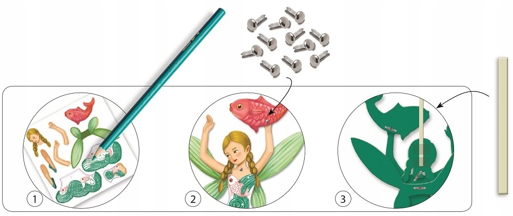 Djeco MOVING FAIRY CHARACTERS rinkinys