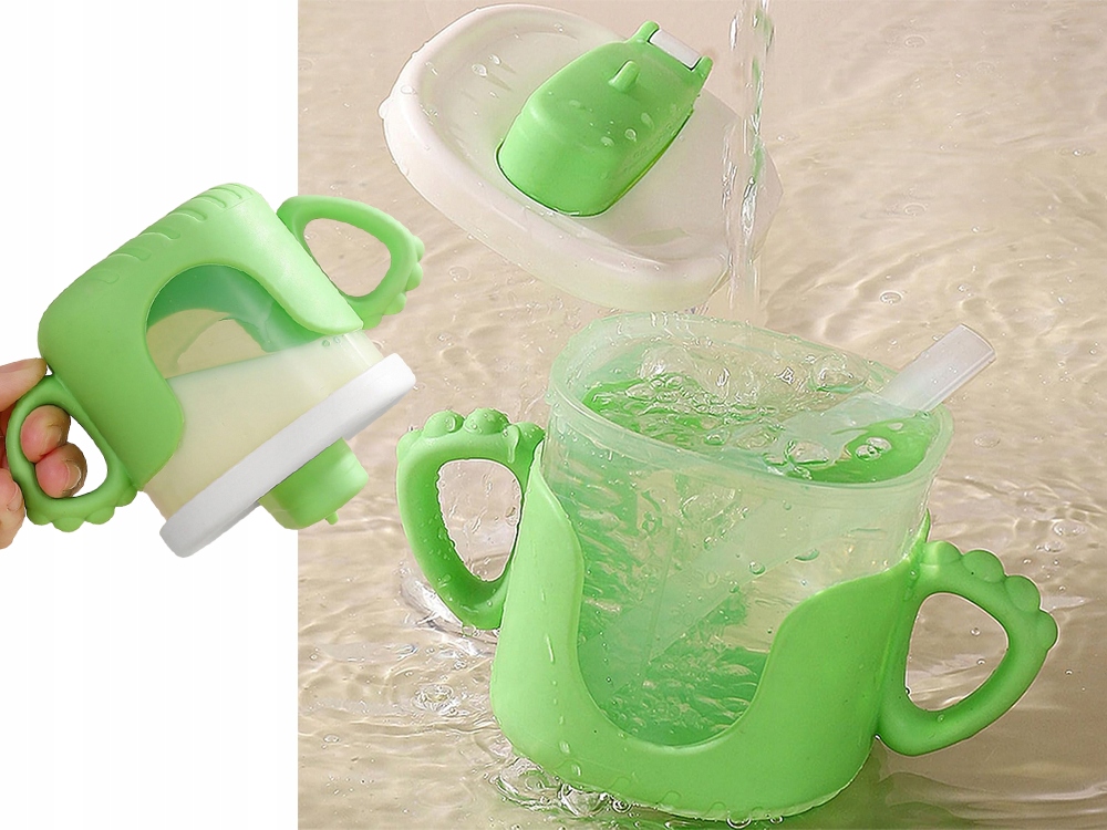 SIDABARINĖ TAURELĖ VAIKAMS, GELTONA, 300 ML SU ŠIAUDU