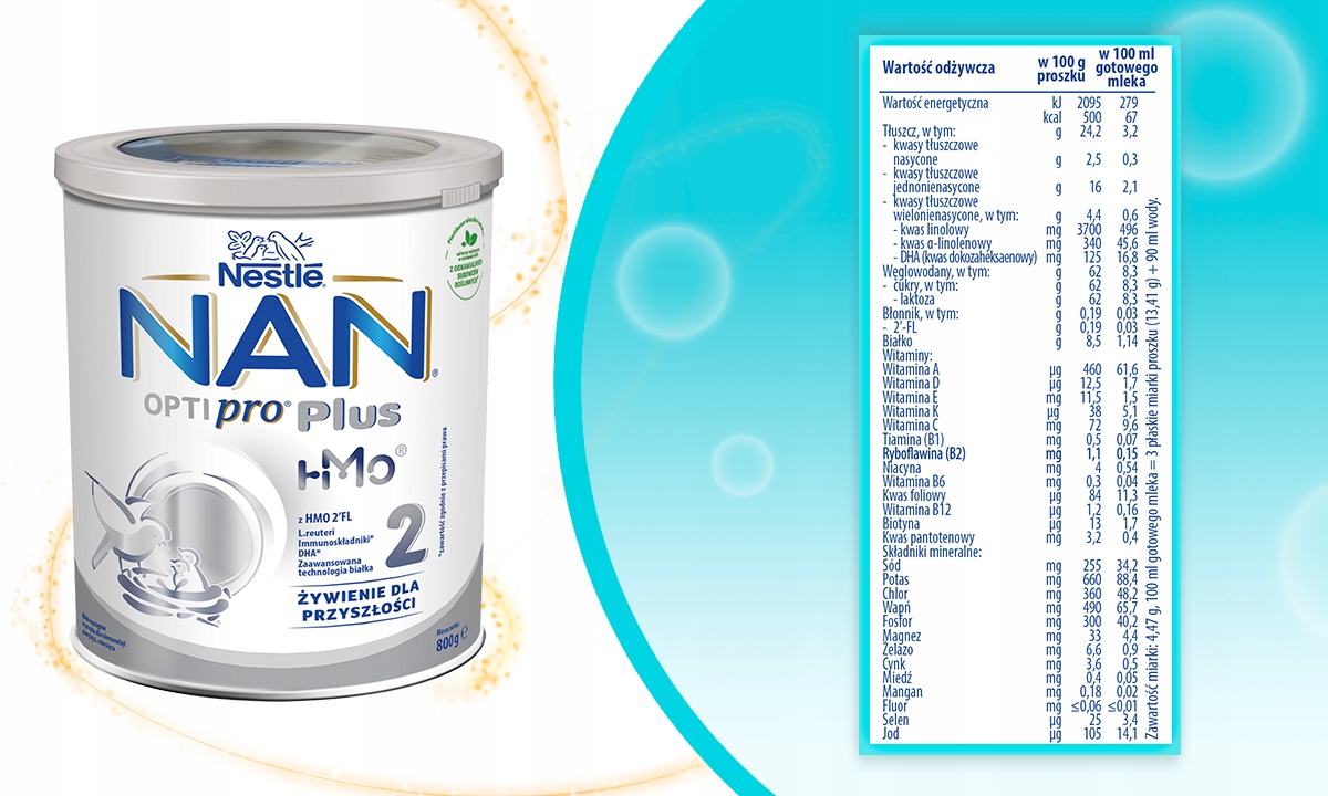 NAN Optipro Plus 2 pieno formulė 800 g