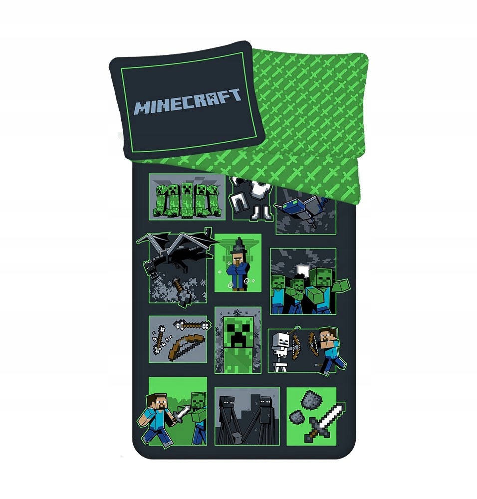 Jerry Fabrics patalynė Minecraft Survival Mode 140x200cm