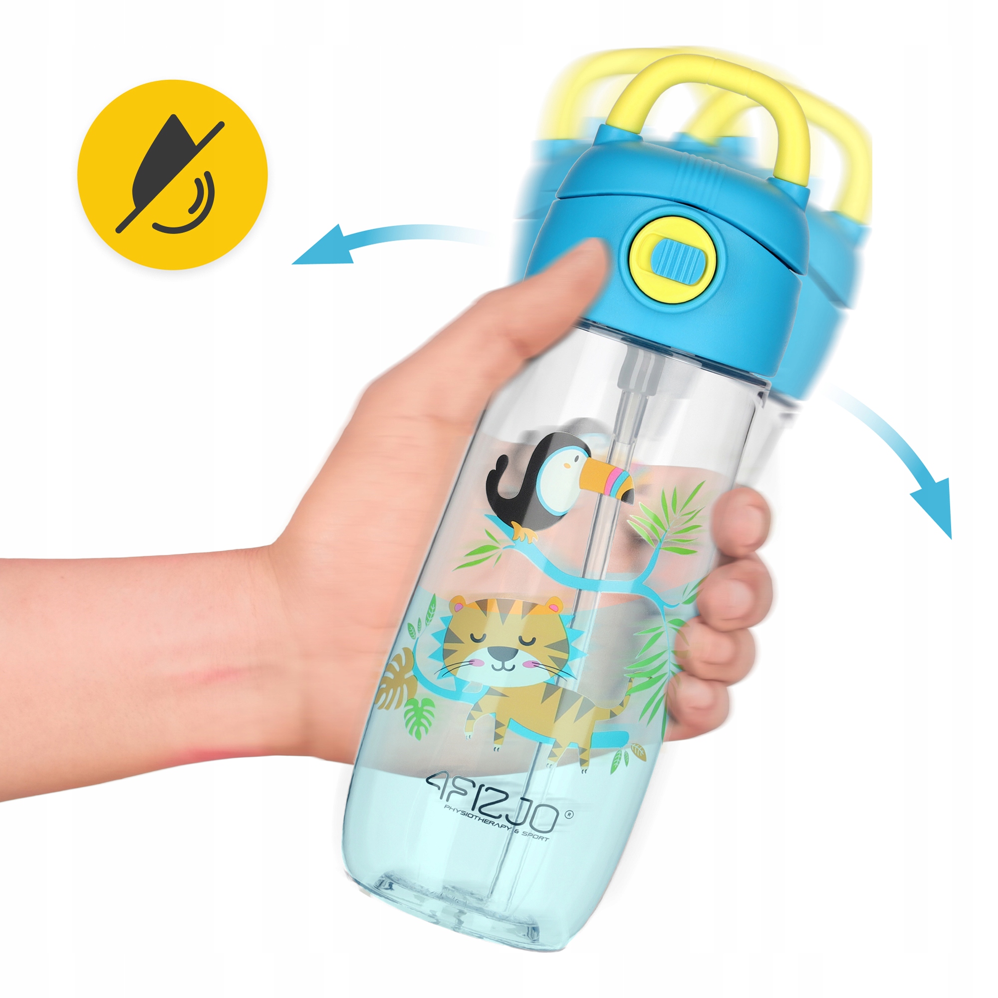 4Fizjo butelė vaikui 550 ml tritan sportui