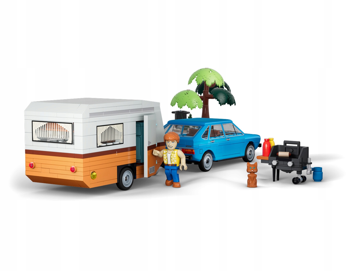 COBI BLOKAI 24643 Auto Volkswagen Camping Passat B1 ACTION TOWN 361 vnt.