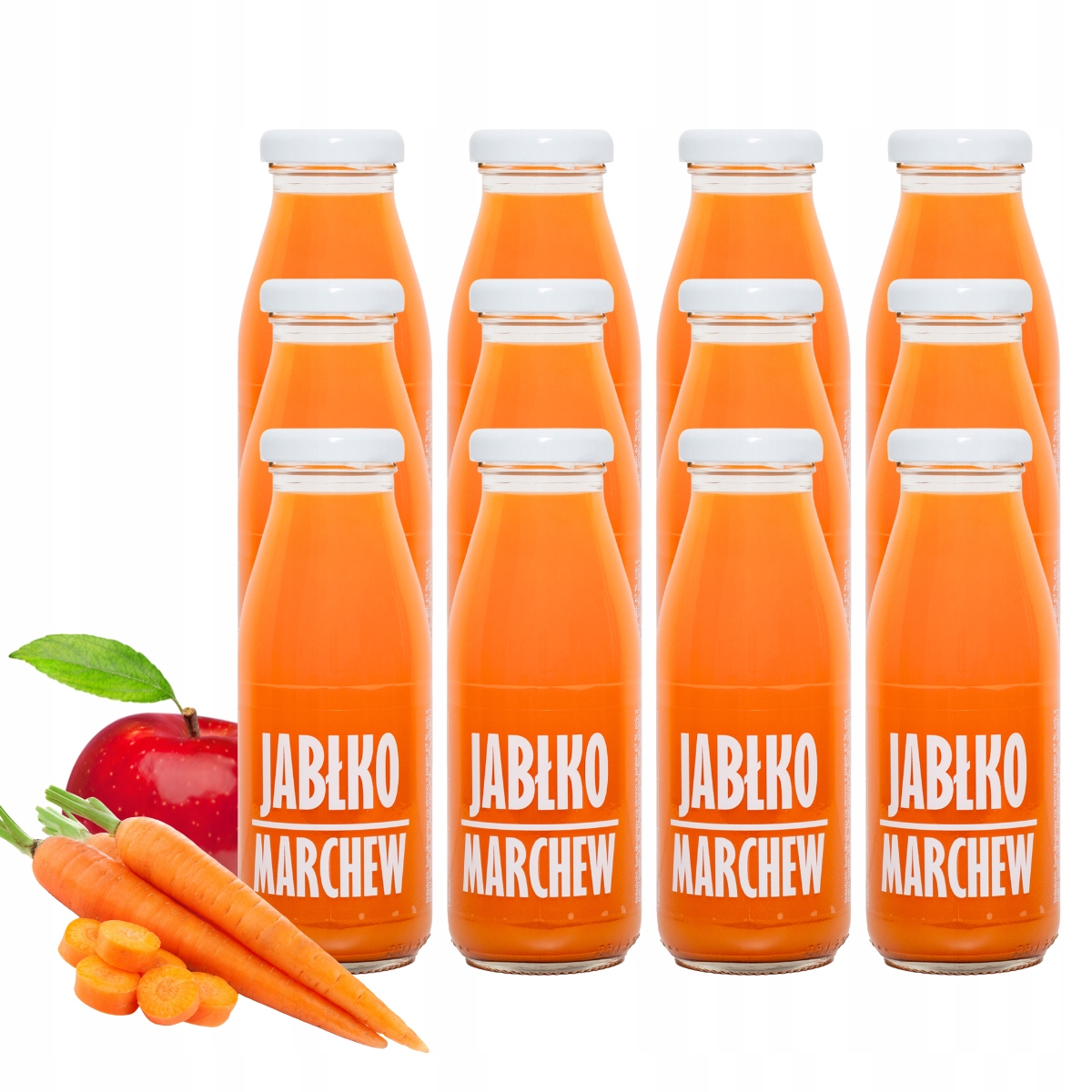 Sadvit obuolio ir morkos šaltai spaustas sultys 12x250 ml