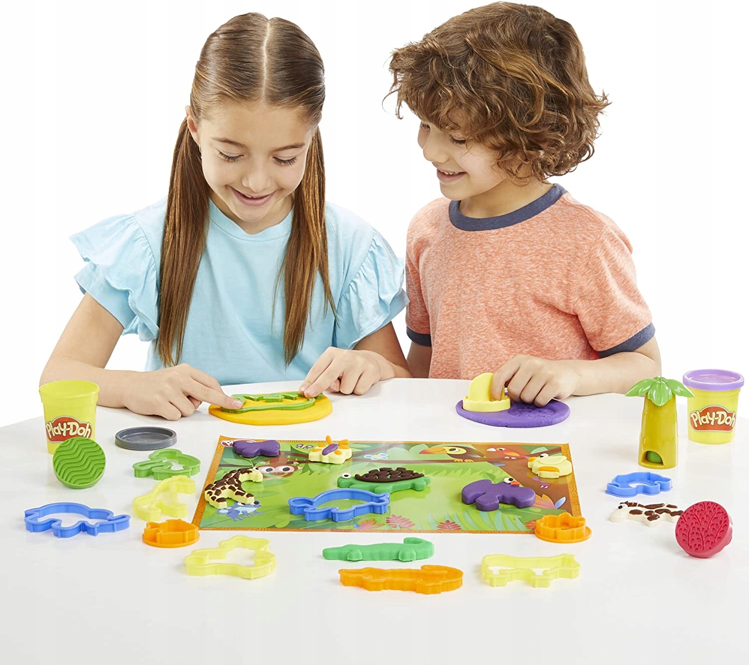 Play-Doh ciastolina žvėrių nuotykiai 10 tūbų