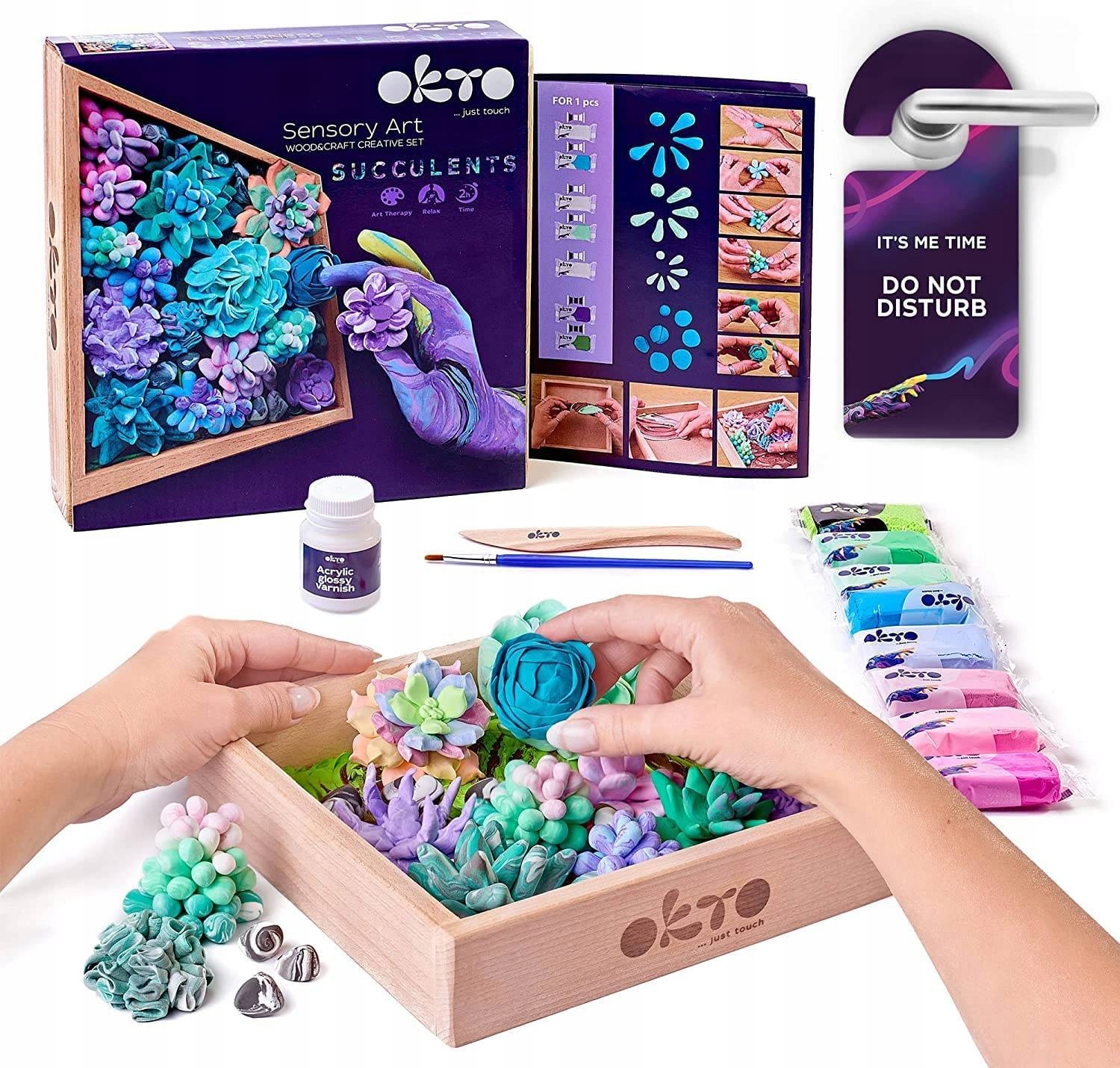 OKTO 3D modeliavimo rinkinys su gėlėmis ir rėmu