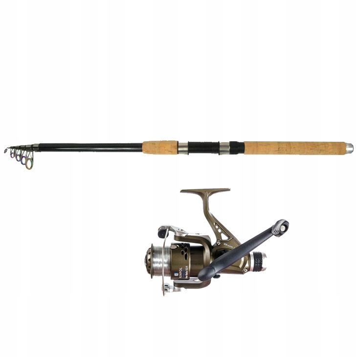 TELESKOPINIS žūklės rinkinys CARP GROUND meškerykotis 3.0m iki 120g REEL