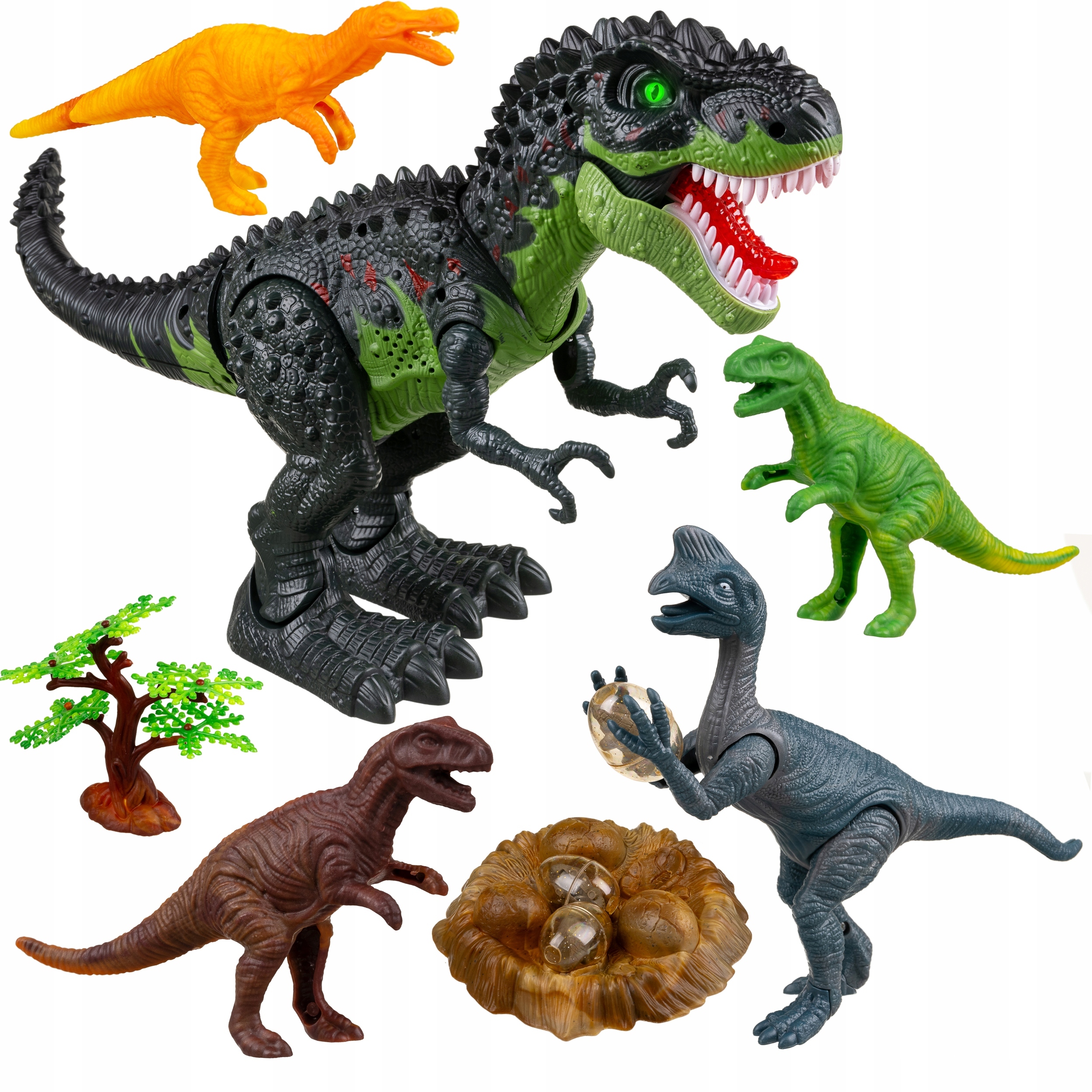 MTOYS dinozaur T-Rex interaktywny świeci ryczy