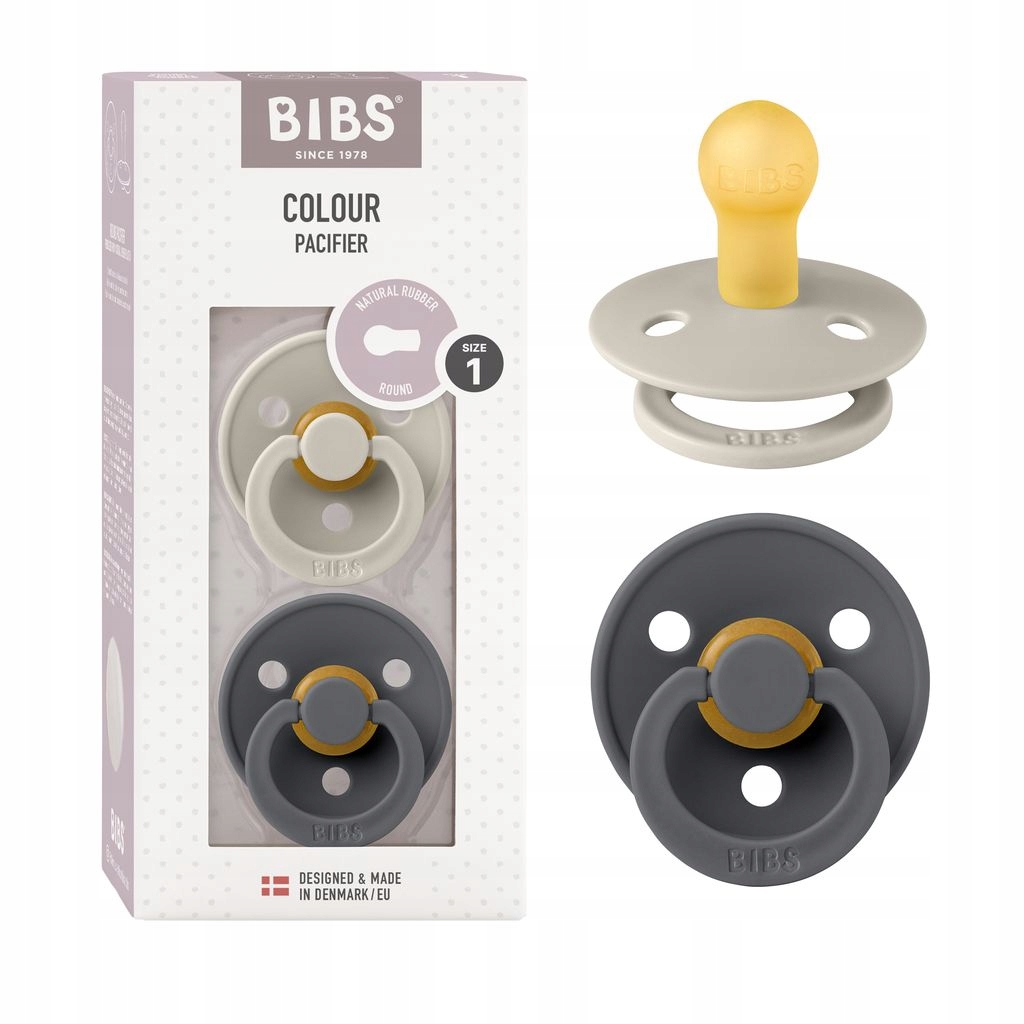 Bibs Colour apvalus čiulptas 2 vnt 0m+ smėlio spalvos