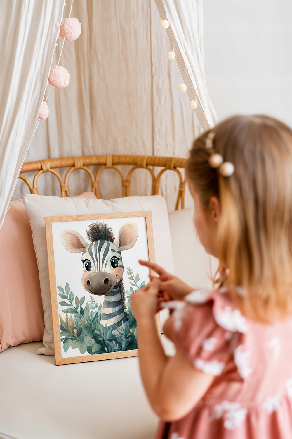 Safari vaikų kambario plakatai 30x40 cm Gyvūnai Rinkinys 3 vnt.