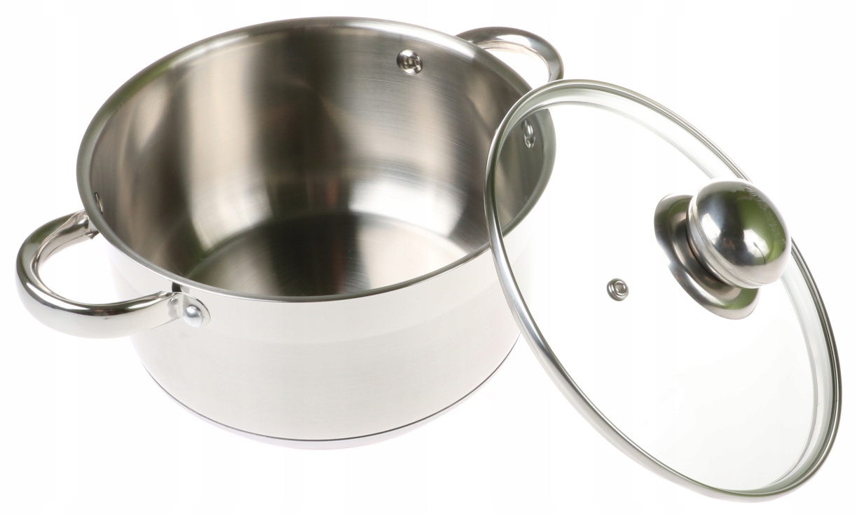 STORDAS Plieninis PUODAS 9x DUGNIS su DANGIU 3,5L 20cm INDUKCINĖS dujos 9305