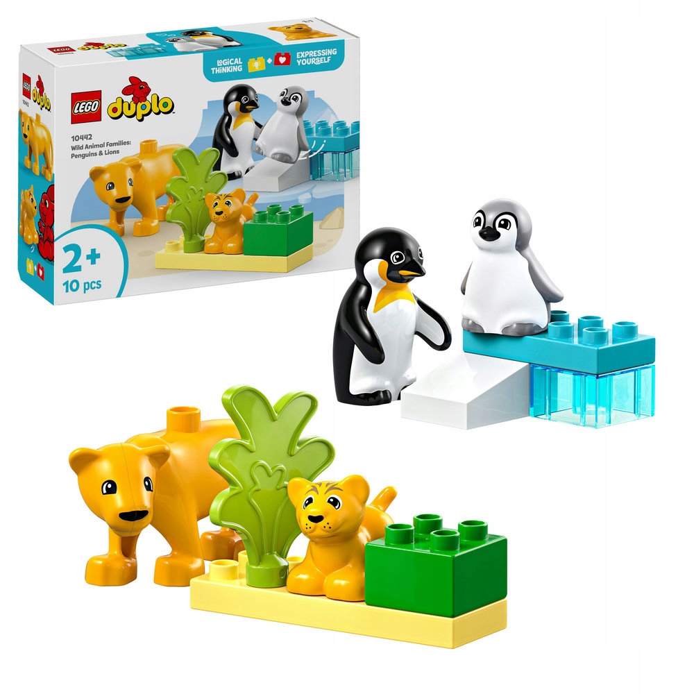 LEGO DUPLO 10442 laukiniai gyvūnai pingvinai liūtai