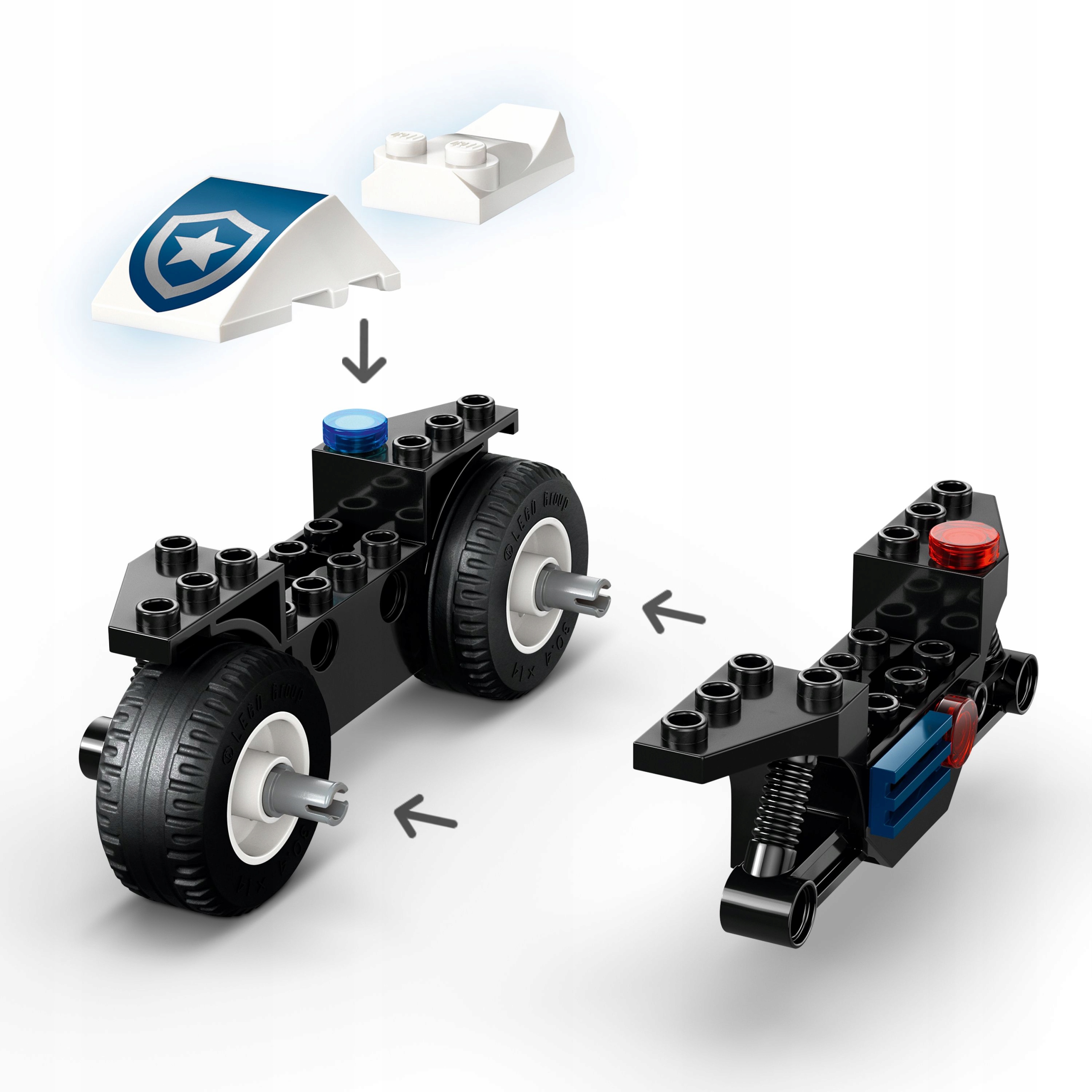 LEGO City 60455 policijos motociklo persekiojimas
