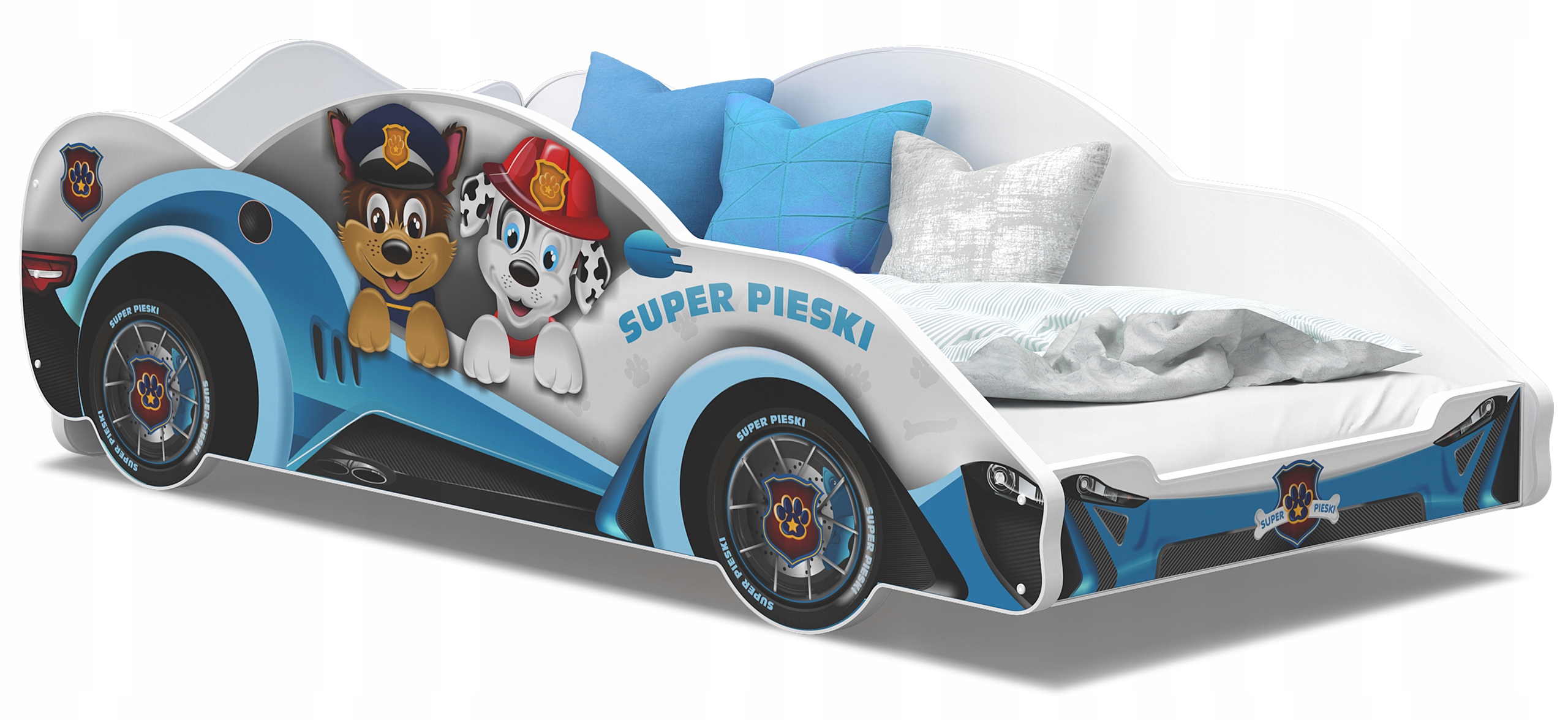 AJKmeble automobilio lova 180x90 su čiužiniu