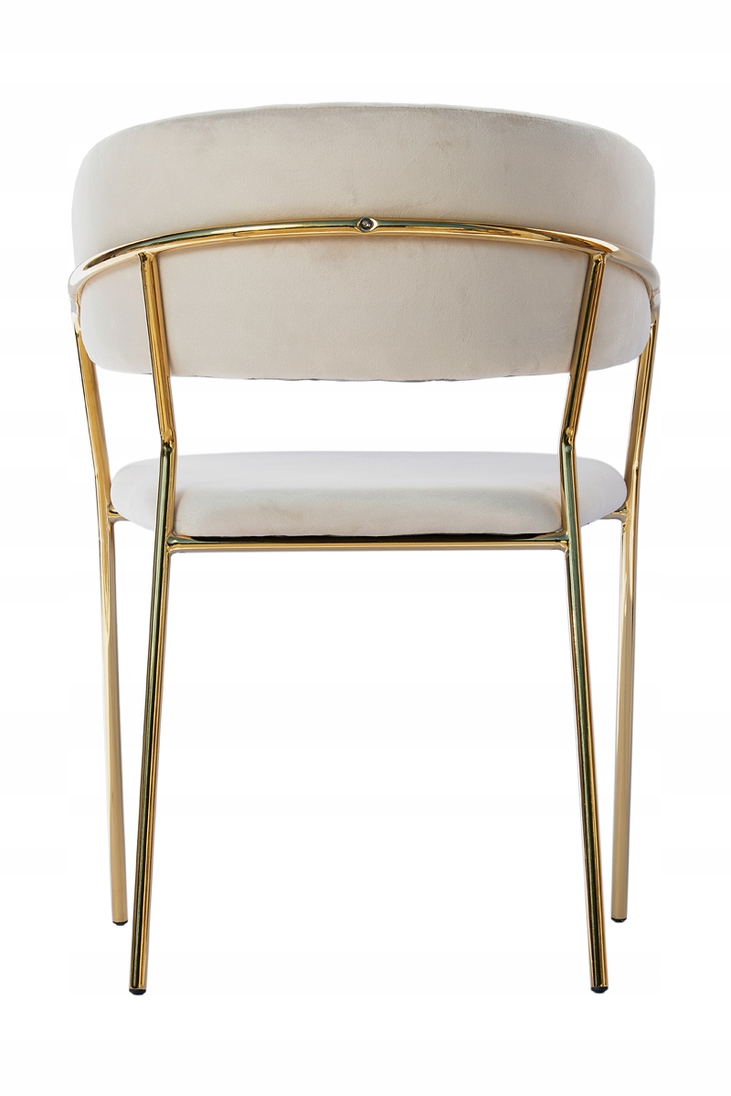 MINŠTAS AKSOMINĖS VIRTUVĖS KĖDĖ MODERN GLAMOUR BEIGE VELVET