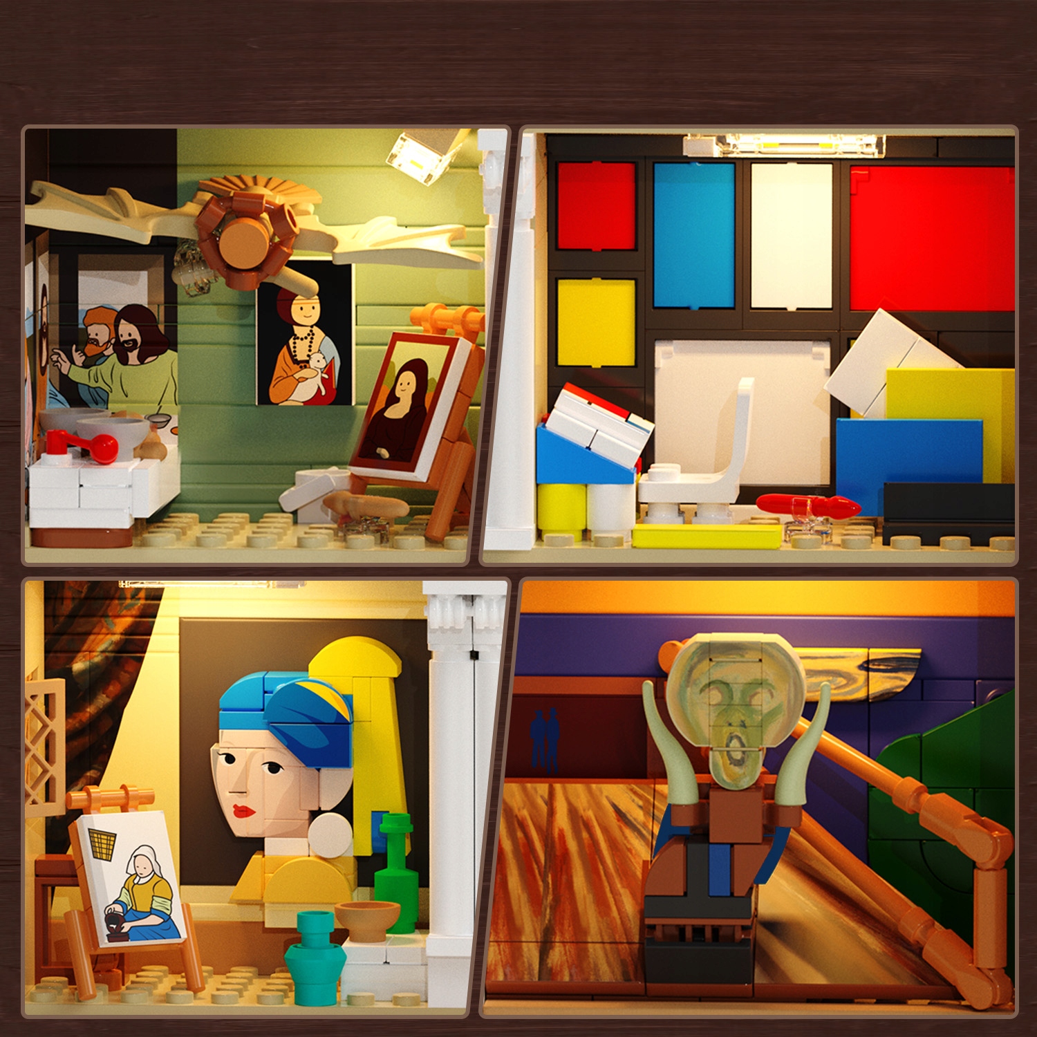 KNYGŲ BLOKAI NOOK PUZZLE HOUSE KNYGNYNAS STARRY NIGHT SCREM DOVANA 7 viename