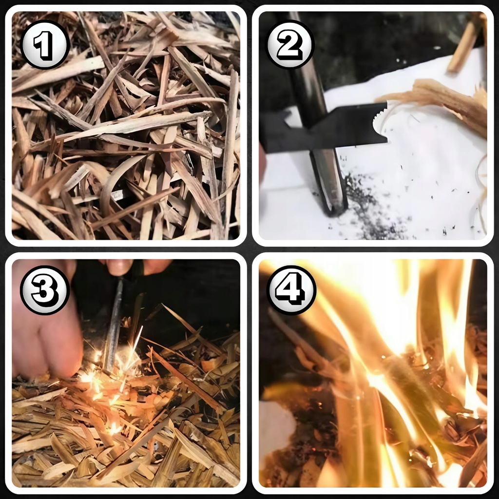 MAGNESIUM FIRST MILITARY FIRE STARTER MAGNETINĖS STOVYKLĖS IŠGYVENIMAS