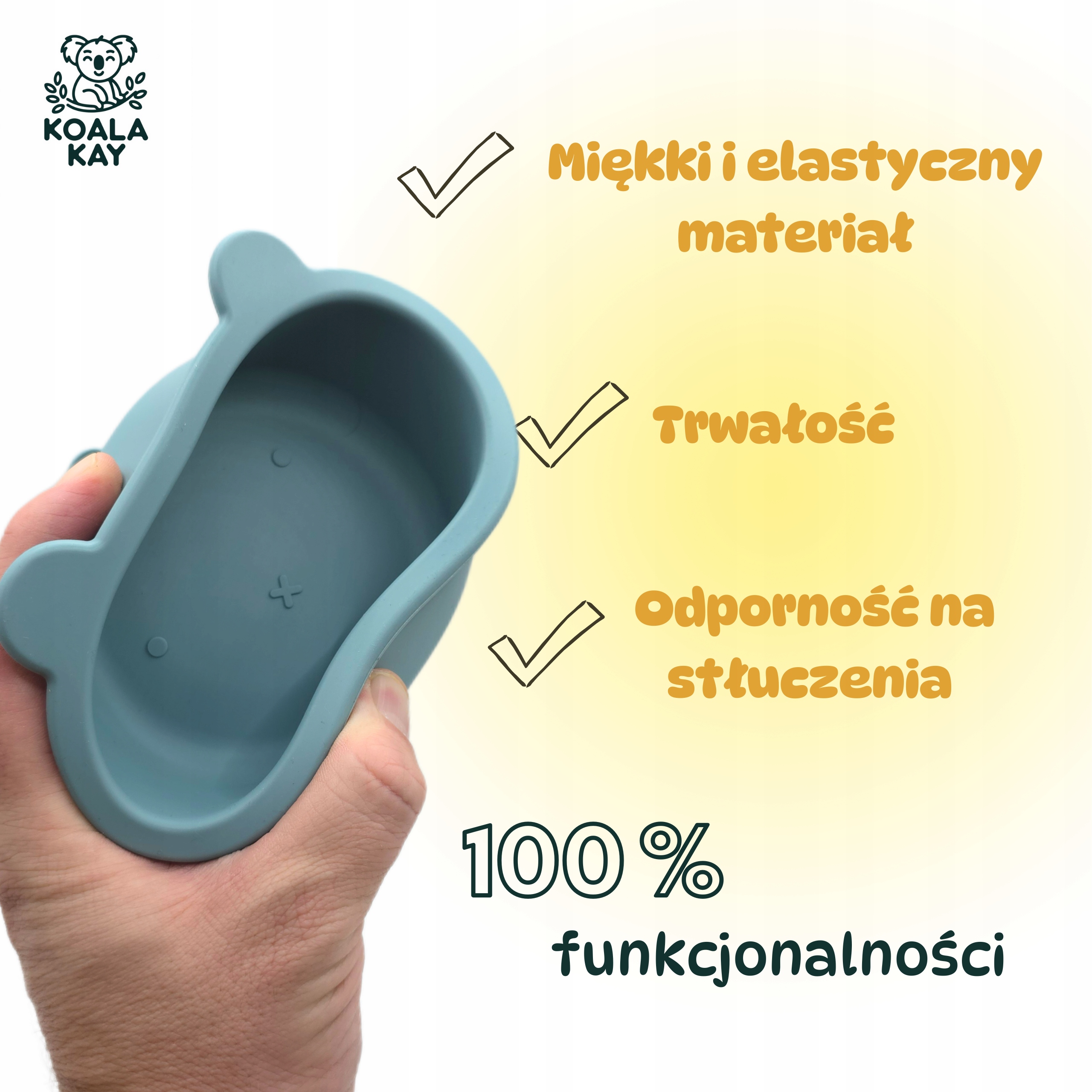 Silikoninis apvalus dubuo vaikams, kūdikiams, MEŠIKIS su siurbtuku