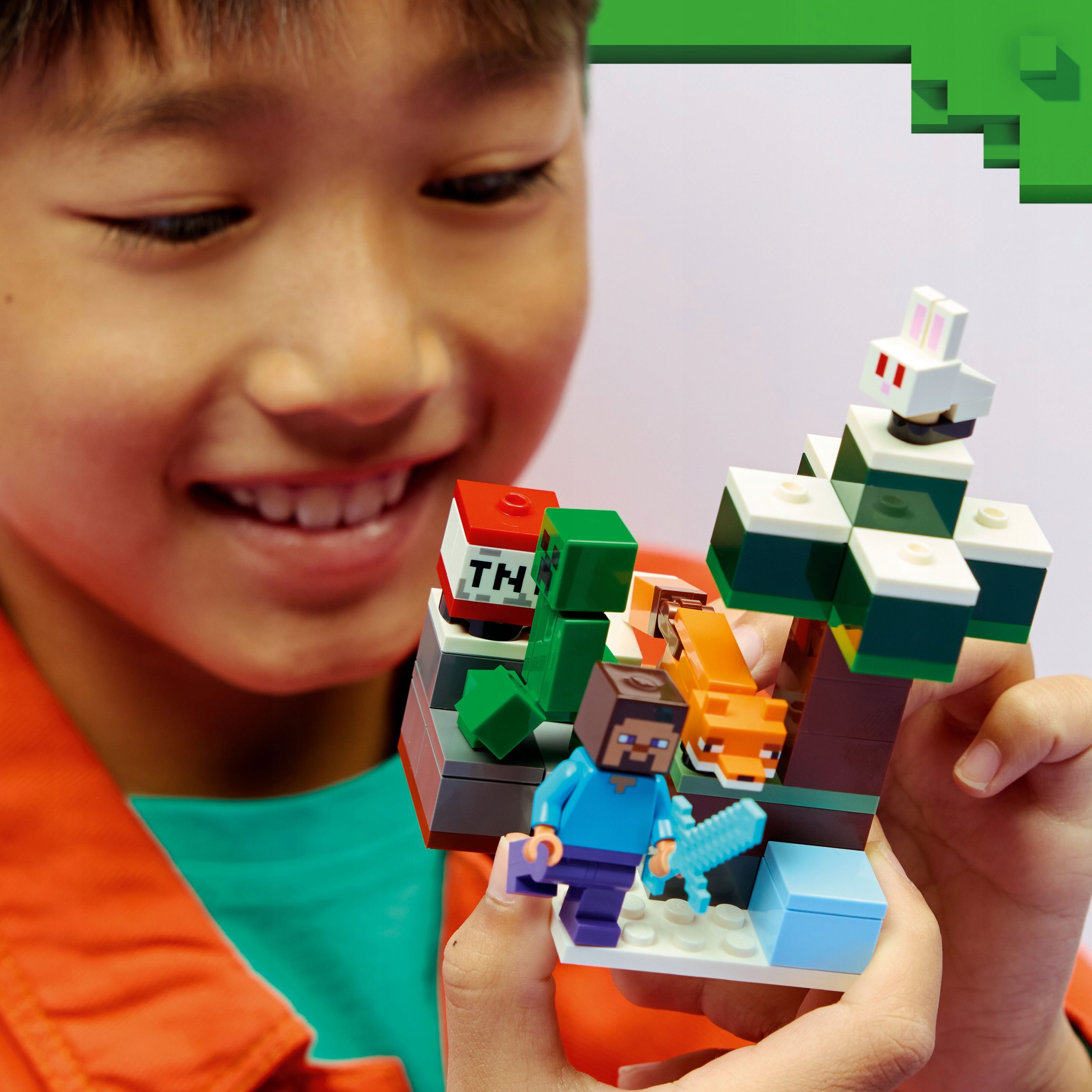 LEGO Minecraft 21583 Stivo nuotykis tajgoje