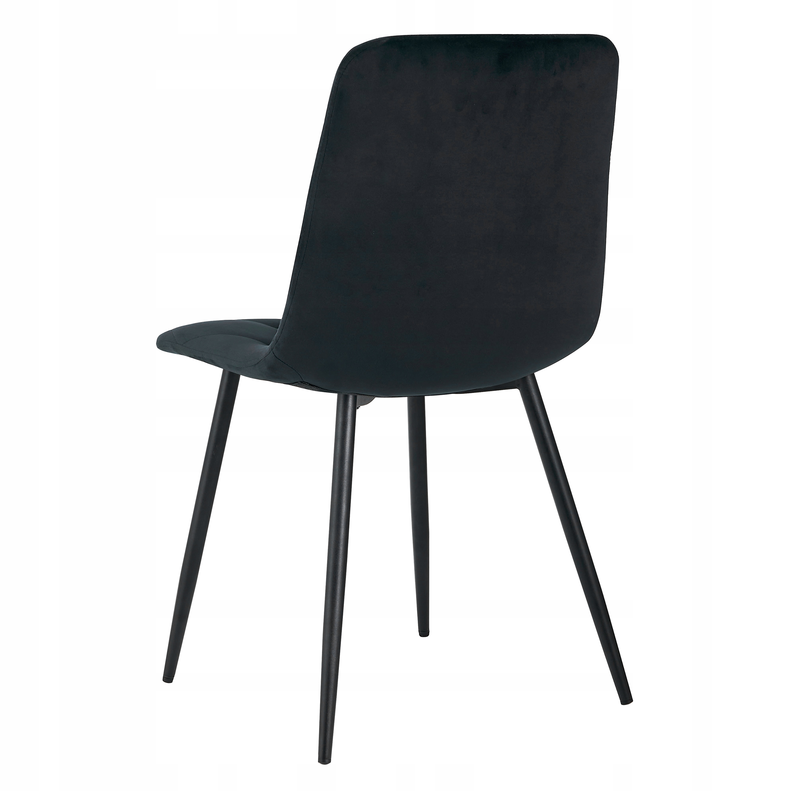 Minkšta dygsniuota KĖDĖ SVETAINE VELVET VELVET VELUR NOVA KT111 BLACK