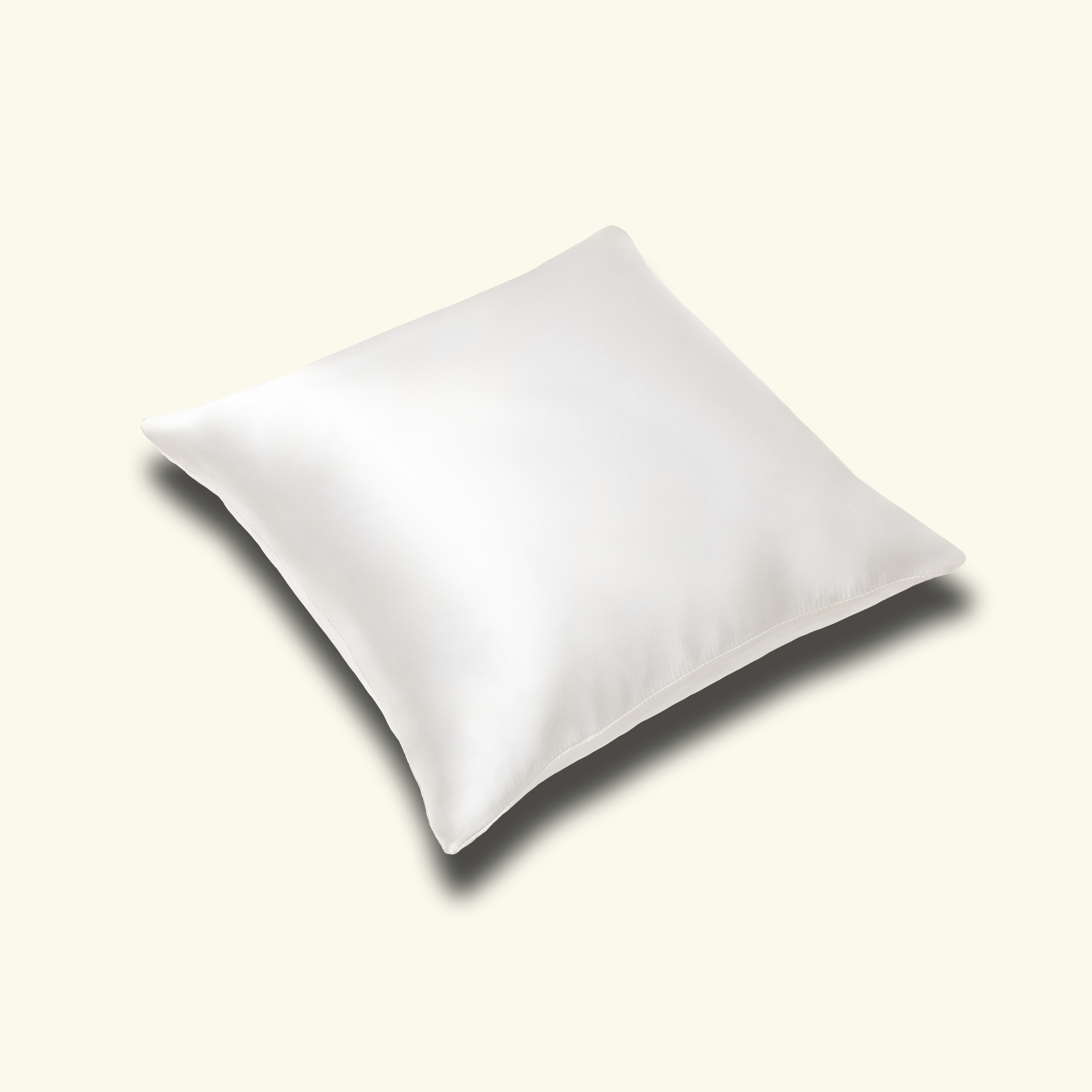 Pagalvės užvalkalas 40x40 su užtrauktuku, pagamintas iš NATURAL SILK - CREAM SILK