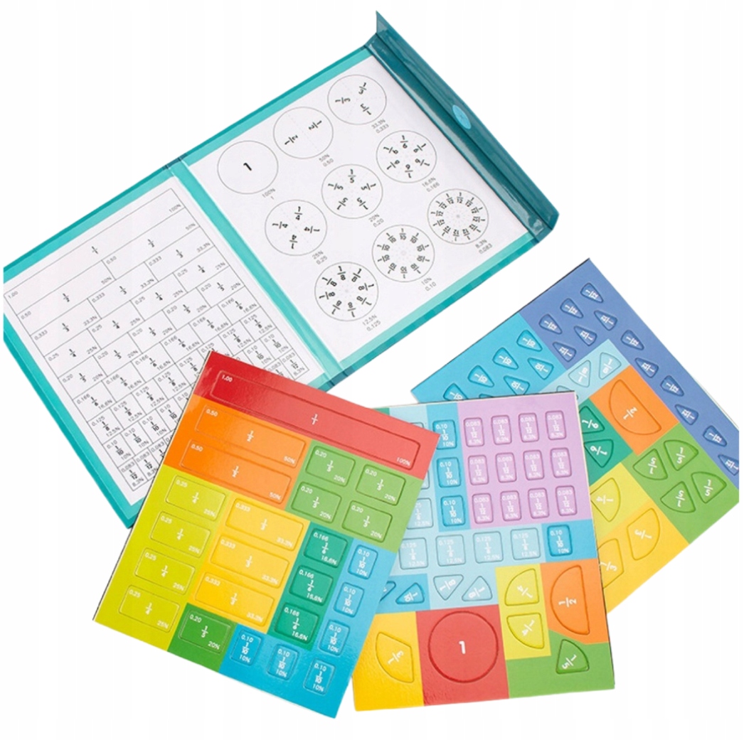 Magnetinė edukaccinė lenta trupmenoms ir matematikai