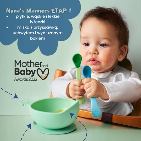 Nana's Manners šaukštai pradedantiems valgyti 3 vnt