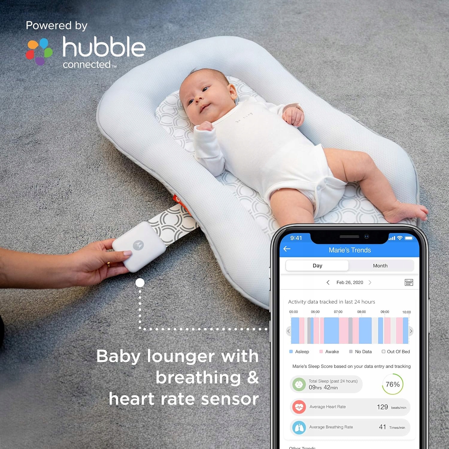 „Motorola Baby Comfort Cloud“ išmanusis miego ir kvėpavimo monitorius