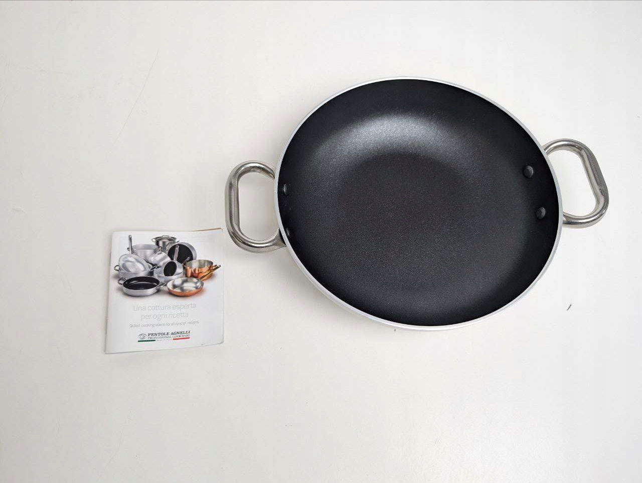 Pentole Agnelli FAMA10SEL24 aliuminio keptuvė 24 cm 2 rankenos plieninis