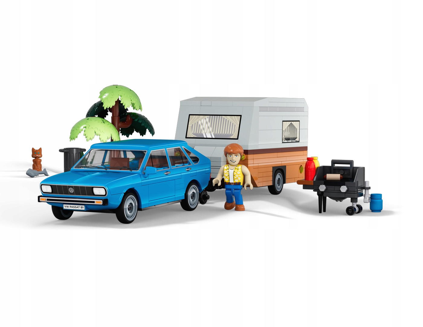 COBI BLOKAI 24643 Auto Volkswagen Camping Passat B1 ACTION TOWN 361 vnt.