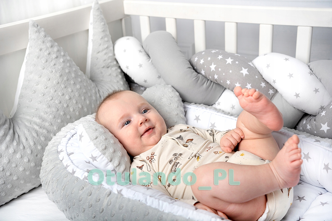 BABY COCOON NEST WRAPPLE + DRUGELIŲ PAGALVĖ - MINKY COTTON