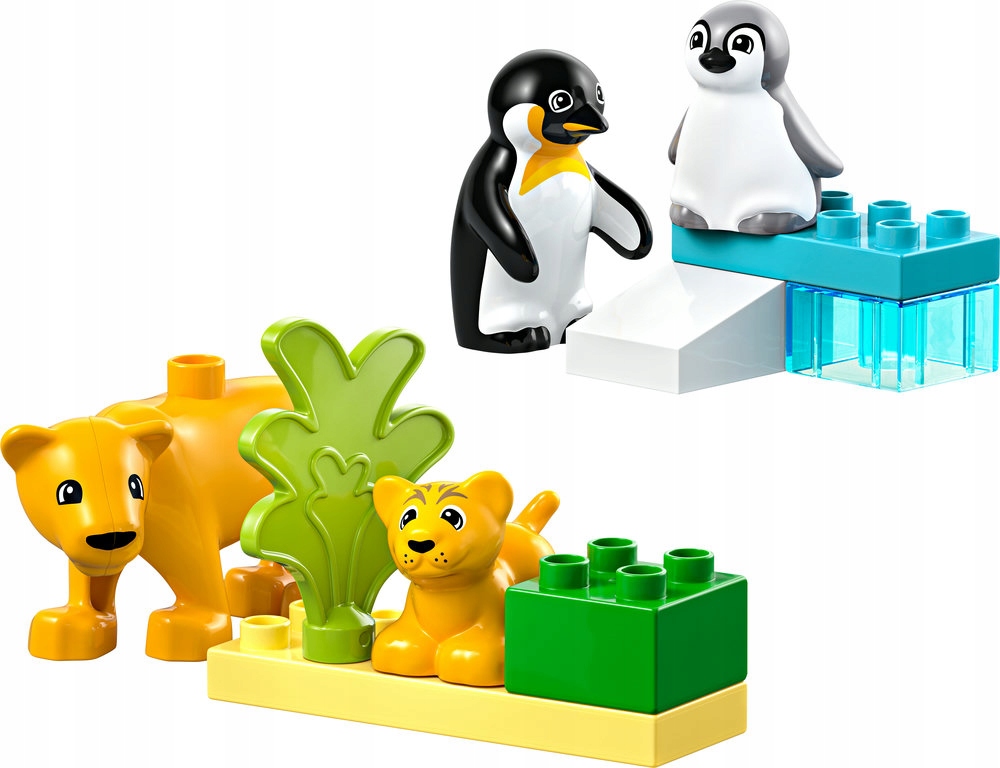 LEGO DUPLO 10442 laukiniai gyvūnai pingvinai liūtai