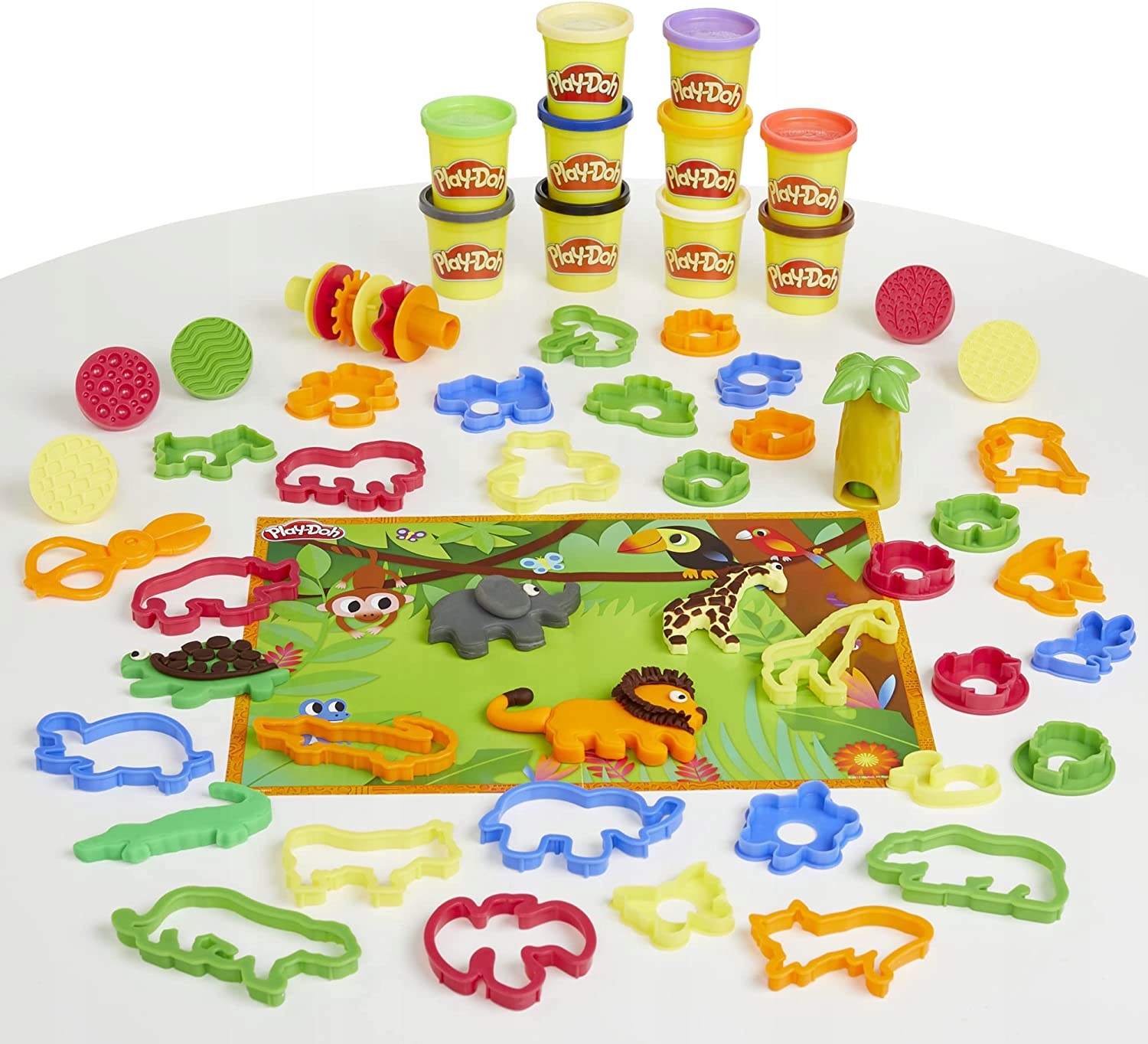 Play-Doh ciastolina žvėrių nuotykiai 10 tūbų
