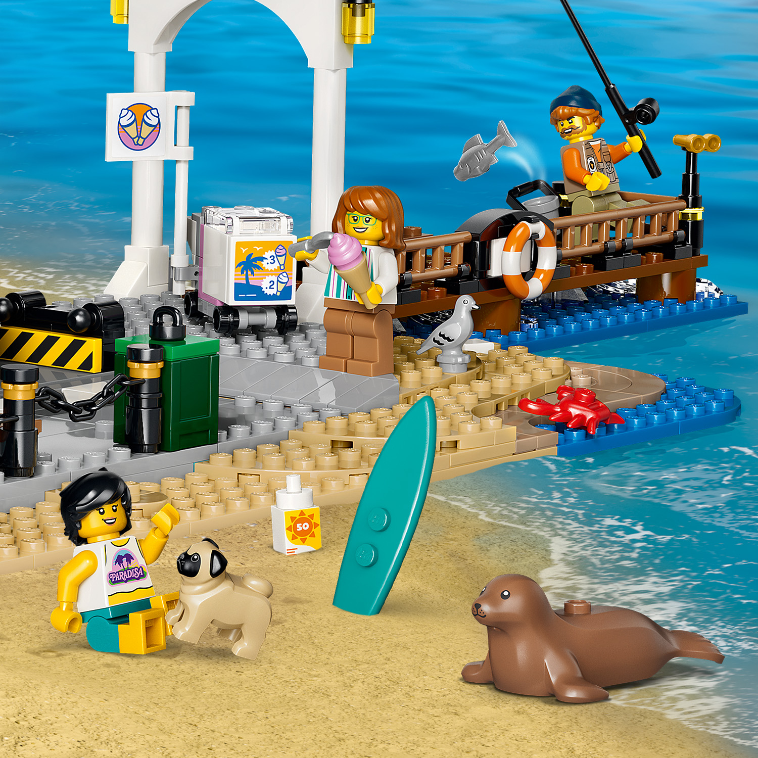 LEGO City 60506 tramvajus prie paplūdimio