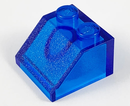 LEGO mėlynas nuožulnus elementas 2x2 5 vnt.