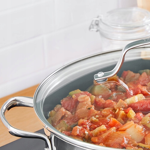 Puodas su dangteliu TEFAL Infinite 20 cm 3,1 L INDUKCIJA nerūdijančio plieno