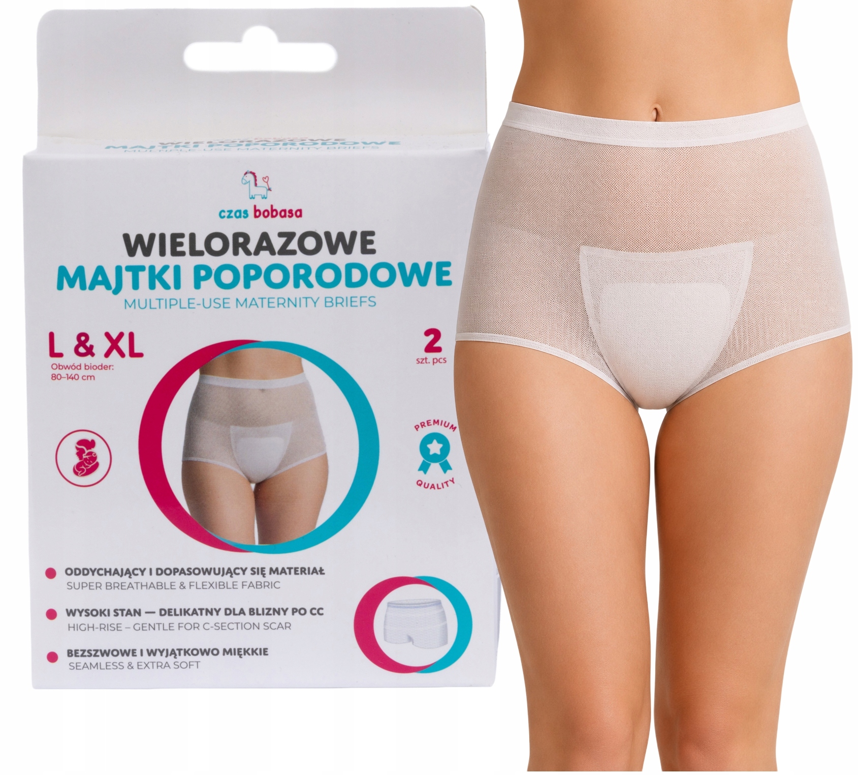 PAKARTOTINĖS KELTINĖS PO GIMdymo L/XL 2 vnt. Tinklelio BABY TIME